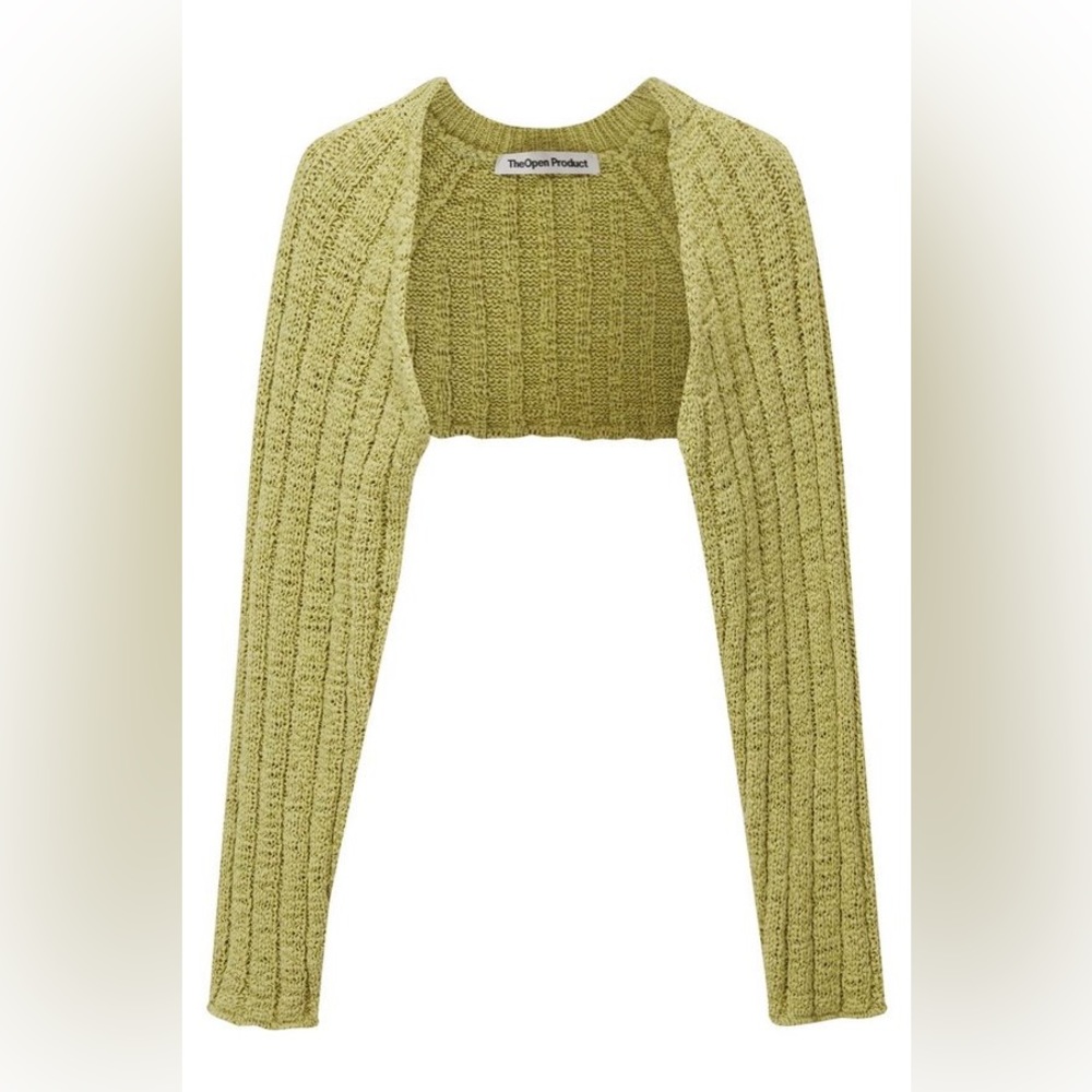Theopen product knit cotton bolero top